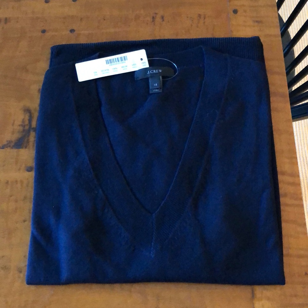 Navy merino sweater